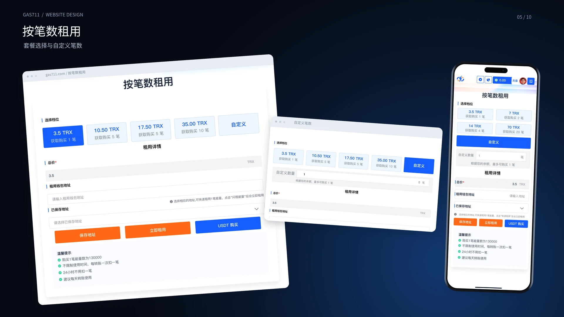 按笔数租用 · 场景展示